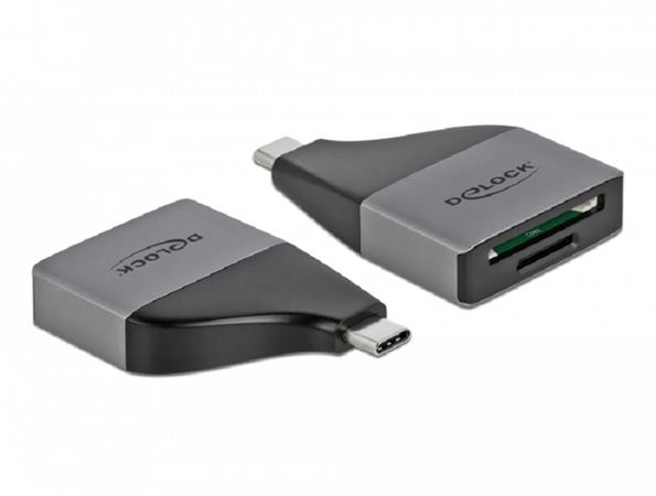 Delock Čtečka karet USB Type-C™ pro paměťové karty SD / MMC + Micro SD – kompakt