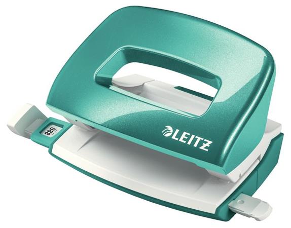 LEITZ Mini děrovačka  NeXXt 5060, ledově modrá