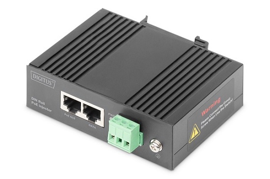 DIGITUS Injektor Gigabit Ethernet PoE +, 802.3at, 30 W.