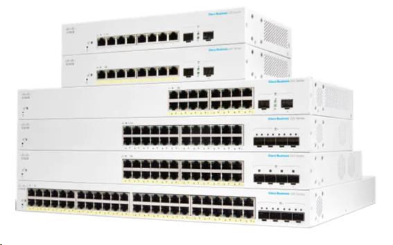 CBS220 Smart 8-port GE, Ext PS, 2x1G SFP