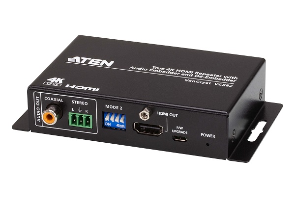 Aten 4K HDMI Repeater with Audio Embedder and De-Embedder