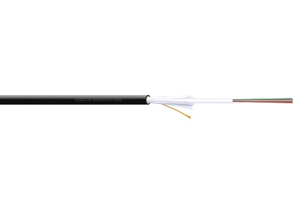 DIGITUS instalační kabel vnitřní/venkovní A/I-DQ (ZN) BH 50/125µ OM3, 12 vláken,