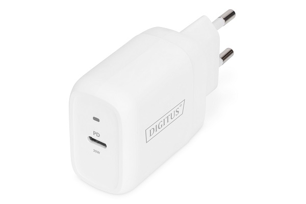 DIGITUS univerzální nabíjecí adaptér, USB-C, 20 W, bílý