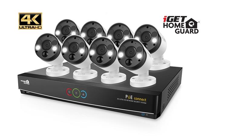 iGET HOMEGUARD HGNVK164908 - Ultra HD 4K systém s PoE napájením, 16-kanálové NVR