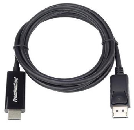 PremiumCord DisplayPort 1.2 na HDMI 2.0 kabel pro rozlišení 4Kx2K@60Hz, 2m