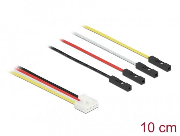 Delock Adaptační kabel IOT Grove ze čtyřpinové zástrčky na čtyři propojky, 10 cm