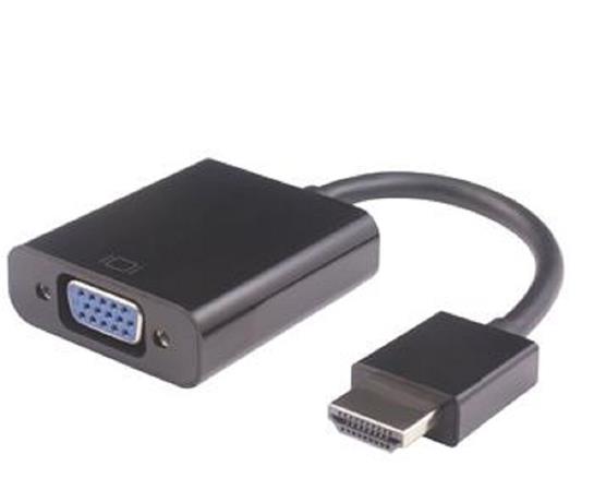 PremiumCord Převodník HDMI na VGA se zvukem 3,5mm stereo jack - černý