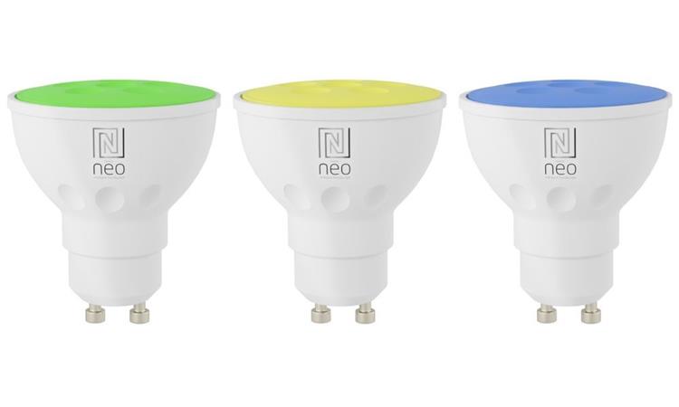 IMMAX NEO SMART sada 3x žárovka LED GU10 6W RGB+CCT barevná a bílá, stmívatelná,