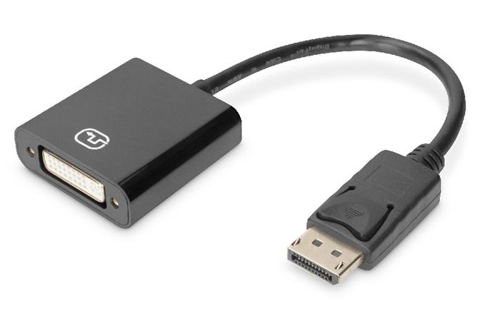 DIGITUS Aktivní DisplayPort adaptér / převodník, DP na DVI