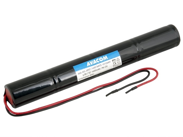 Avacom baterie pro nouzová světla Ni-Cd 4,8V 1600mAh vysokoteplotní