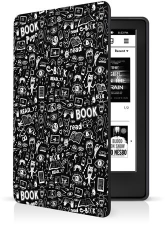 CONNECT IT pouzdro pro Amazon Kindle 2021 (11th gen.), DOODLE ČERNÁ