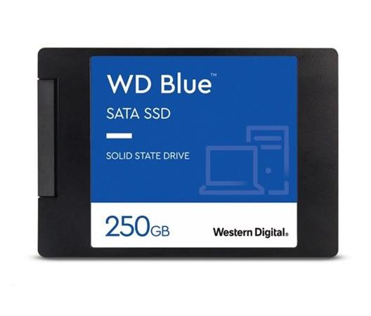 WD BLUE SSD 3D NAND WDS250G3B0A 250GB SA510 SATA/600, (R:555, W:440MB/s), 2.5"