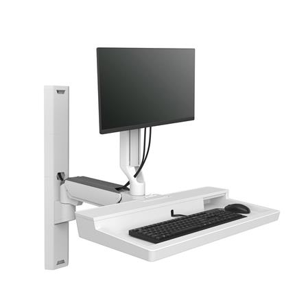 ERGOTRON CareFit™ Combo System with Worksurface (snow white), systém na stěnu, m