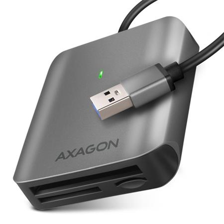 Axagon CRE-S3, hliníková vysokorychlostní USB-A 3.2 Gen 1 čtečka paměťových kare
