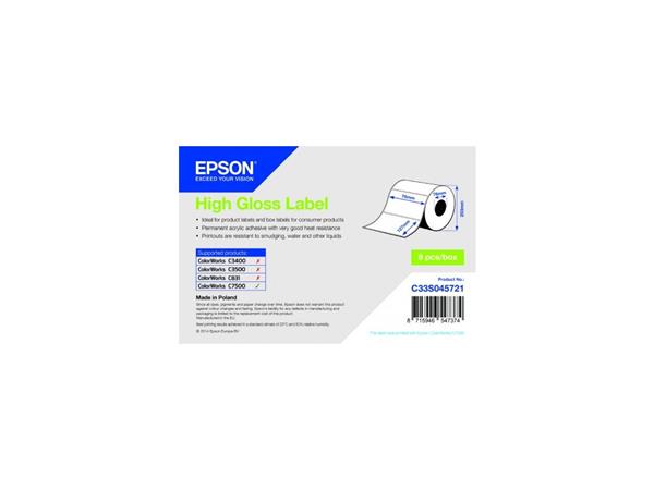 EPSON High Gloss Label - Die-cut Roll: 76mm x 127mm, 960 labels