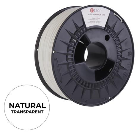 C-TECH tisková struna PREMIUM LINE ( filament ) , ASA, natural, 1,75mm, 1kg