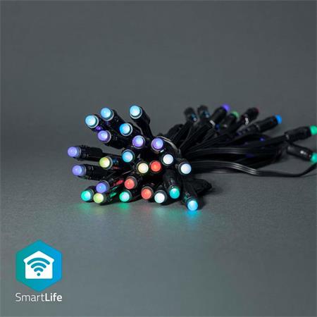 Nedis WIFILP01C48 SmartLife světelný řetěz | Wi-Fi | RGB | 48 LED`s | 10.80 m |