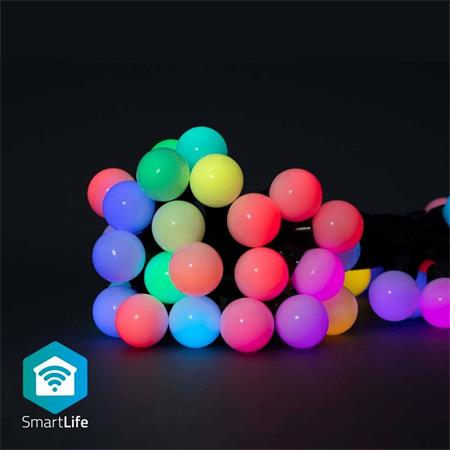 Nedis WIFILP02C48 SmartLife světelný řetěz | Wi-Fi | RGB | 48 LED`s | 10.80 m |