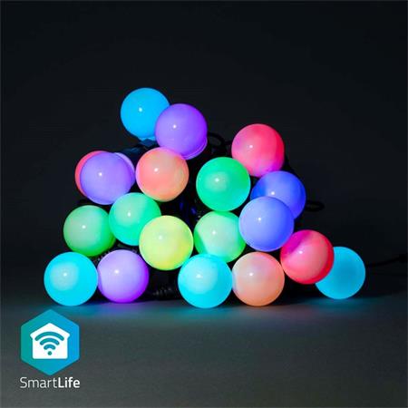 Nedis WIFILP03C20 SmartLife světelný řetěz | Wi-Fi | RGB | 20 LED`s | 10 m | And