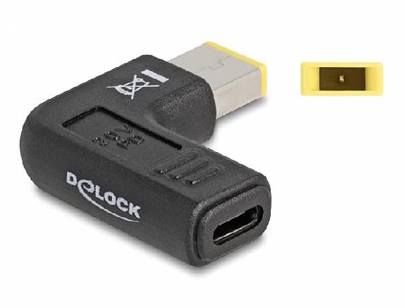 Delock Adaptér na kabel na nabíjení laptopu, ze zásuvky USB Type-C™ na zástrčku
