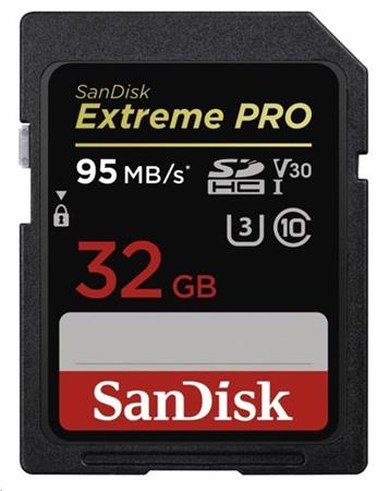 SanDisk SDHC karta 32GB Extreme PRO (300 MB/s, Class 10, UHS-II U3 V90)