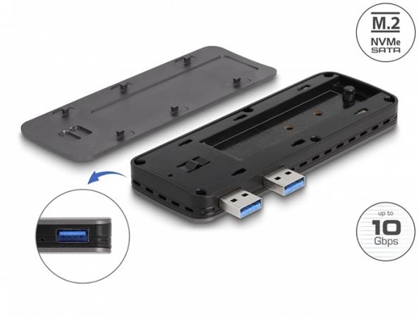Delock USB 3.2 Gen 2 pouzdro pro PlayStation®5 se slotem M.2 NVMe - beznástrojov