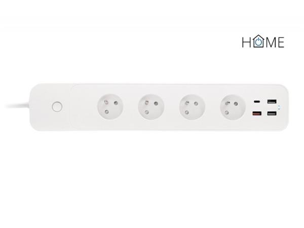 iGET HOME Power 4 USB - Smart WiFi prodlužovací přívod 4x AC 230V s 4x USB porte