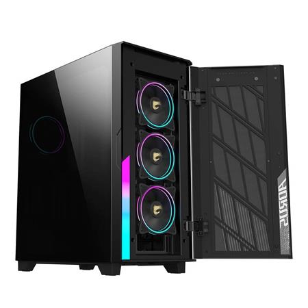 GIGABYTE herní skříň case GB-AC500G ST RGB Lighting, Mid Tower, temperované sklo