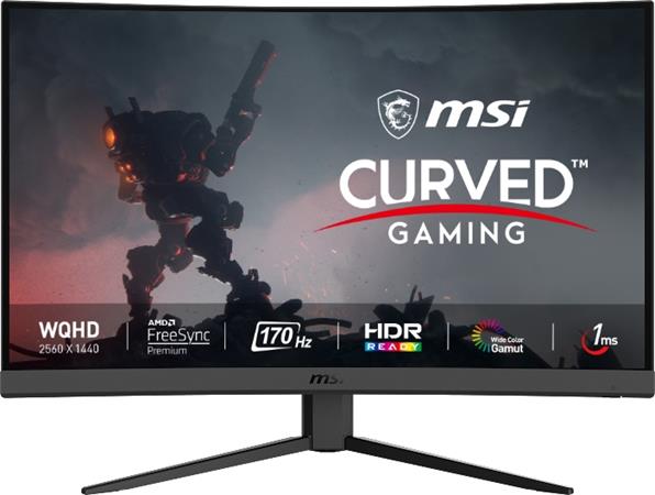 MSI Gaming monitor G27CQ4 E2, 27" zakřivený /2560x1440 (WQHD)/VA LED, 170Hz/1ms/