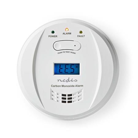 Nedis DTCTCO40WT - Detektor Oxidu Uhlenatého - CO Alarm | S testovacím tlačítkem