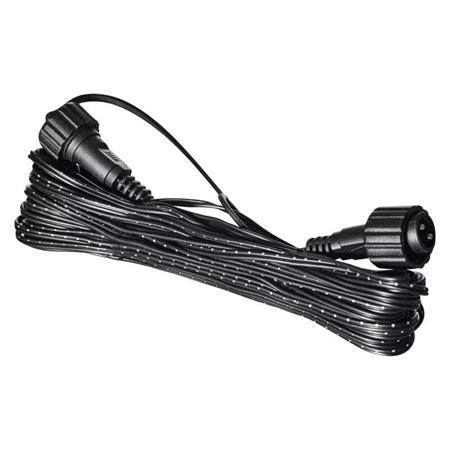 Emos Prodlužovací kabel pro spojovací řetězy Standard černý, 10 m, venkovní i vn