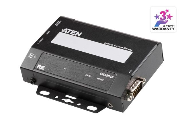 ATEN SN3401P 1portový server zabezpečených zařízení RS-232/422/485 s PoE