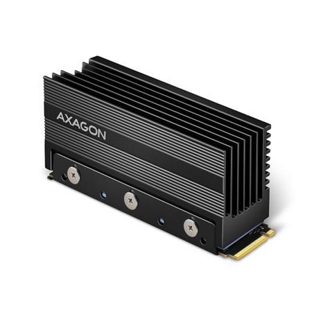 AXAGON CLR-M2XL, hliníkový pasivní chladič pro oboustranný M.2 SSD disk, výška 3