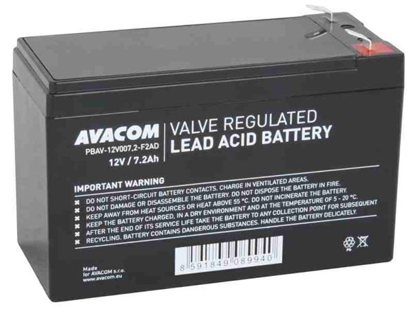 Avacom baterie 12V 7,2Ah F2 DeepCycle (PBAV-12V007,2-F2AD)