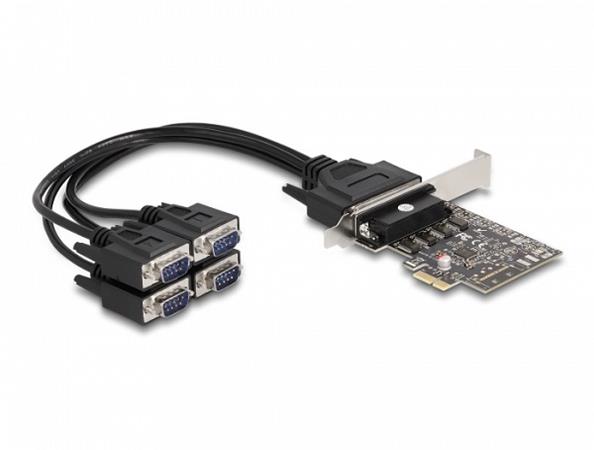 Delock PCI Express Karta na 4 x Sériový RS-232