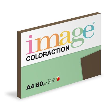 Image Coloraction papír pro výtvarné potřeby  A4/80g, Brown - Sytá hnědá, 100 li
