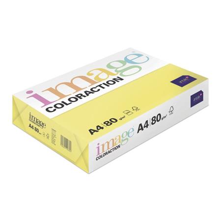 Image Coloraction kancelářský papír A4/80g, Canary - středně žlutá (CY39), 500 l