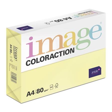 Image Coloraction kancelářský papír A4/80g, Florida - citrónově žlutá (ZG34), 50
