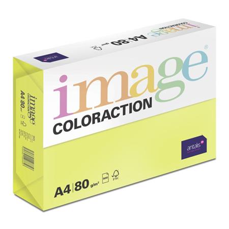 Image Coloraction kancelářský papír A4/80g, Ibiza - reflexní žlutá (NeoGb), 500