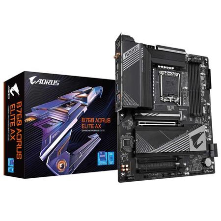 GIGABYTE MB Sc LGA1700 B760 AORUS ELITE AX, Intel B760, 4xDDR5, 1xDP, 1xHDMI, WI