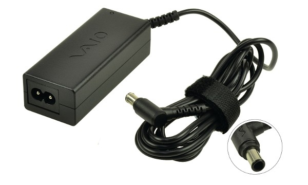 2-Power Vaio SVF15A1C5E AC Adapter 19.5v 2A 40W 6,5 x 4,4 mm