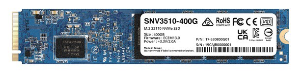 Synology SNV3510 M.2 NVMe SSD 400 GB