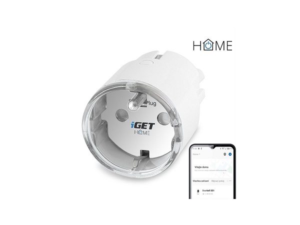 iGET HOME Power 1 - Wi-Fi zásuvka 230V s měřením spotřeby