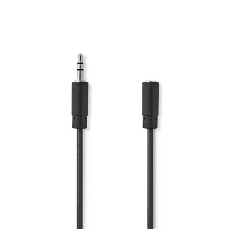 Nedis CAGL22050BK20- Stereo Audio Kabel | 3,5mm Zástrčka - 3,5mm Zásuvka | 2 m |