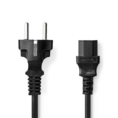 Nedis CEGL10030BK20 - Napájecí Kabel  | Typ F Zástrčka | IEC-320-C13 | Přímý | P