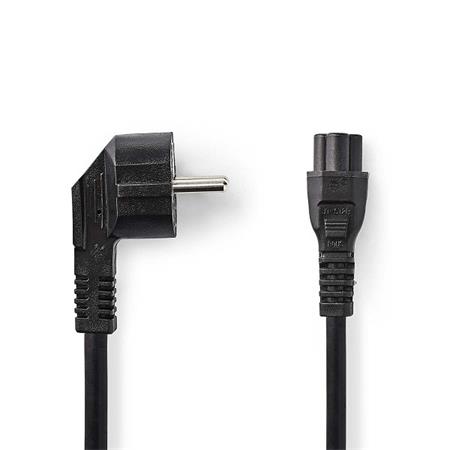 Nedis CEGL10100BK20 - Napájecí Kabel  | Typ F Zástrčka | IEC-320-C5 | Úhlový | P