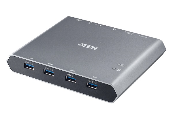 Aten US3311-AT-G 2-portový 4K DisplayPort USB-C Dokovací přepínač KVM s PD pass-