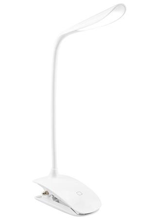 Colorway stolní LED lampa / CW-DL04FCB-W/ Integrovaná baterie / Klip na uchycení