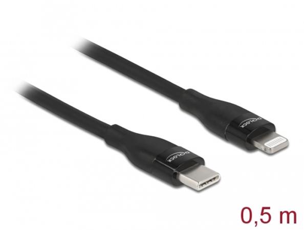 Delock Datový a nabíjecí kabel USB Type-C™ na Lightning™ pro iPhone™, iPad™ a iP