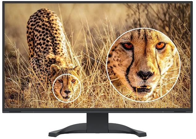 EIZO 27" EV2740X-BK,IPS, 3840 x 2160 (4K UHD),350 cd/m2,2000:1,5 ms, DP,2x HDMI,